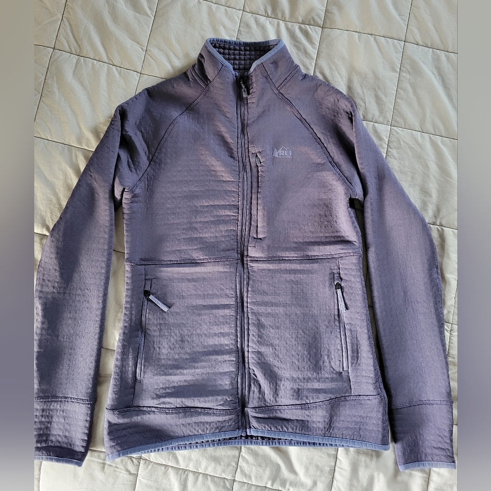 REI Co-op Flash Power Air Fleece Jacket Womens Small S Purple